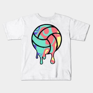 Melting volleyball Kids T-Shirt